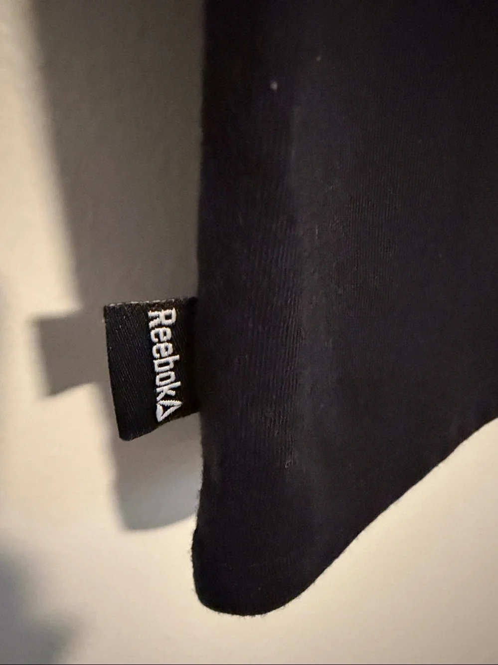 Reebok Boys Black Logo Tee with Neon Accent